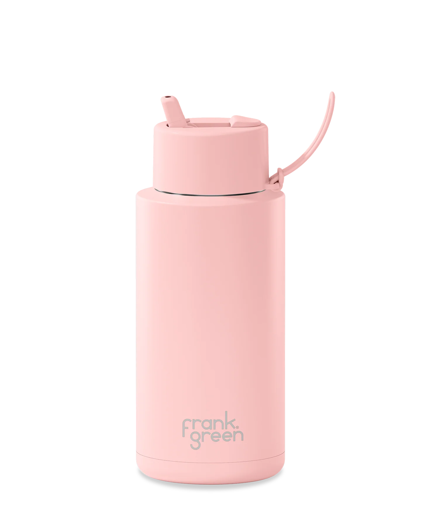 34oz Stainless Steel Ceramic Bottle with Straw - Image 12