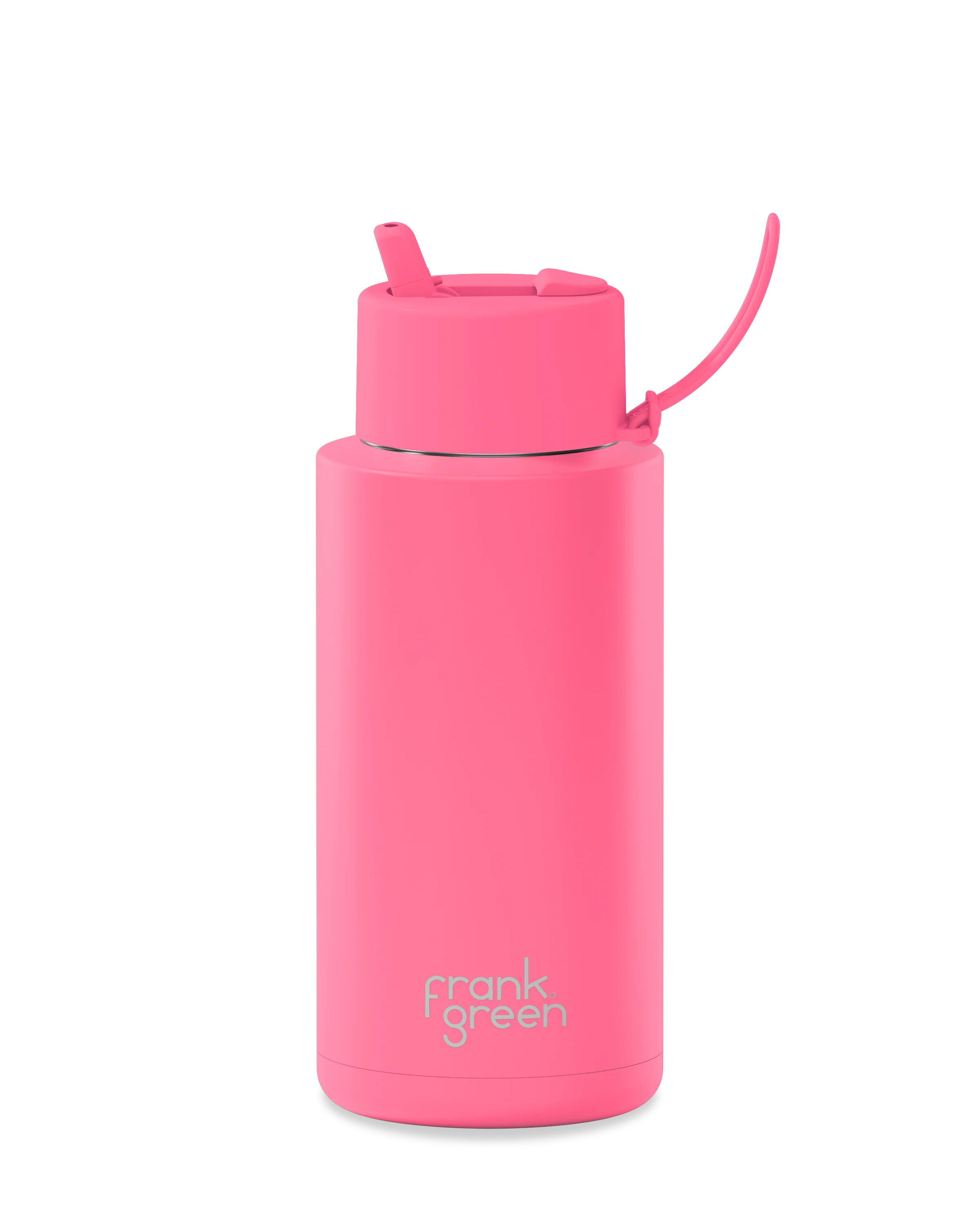 34oz Stainless Steel Ceramic Bottle with Straw - Image 13