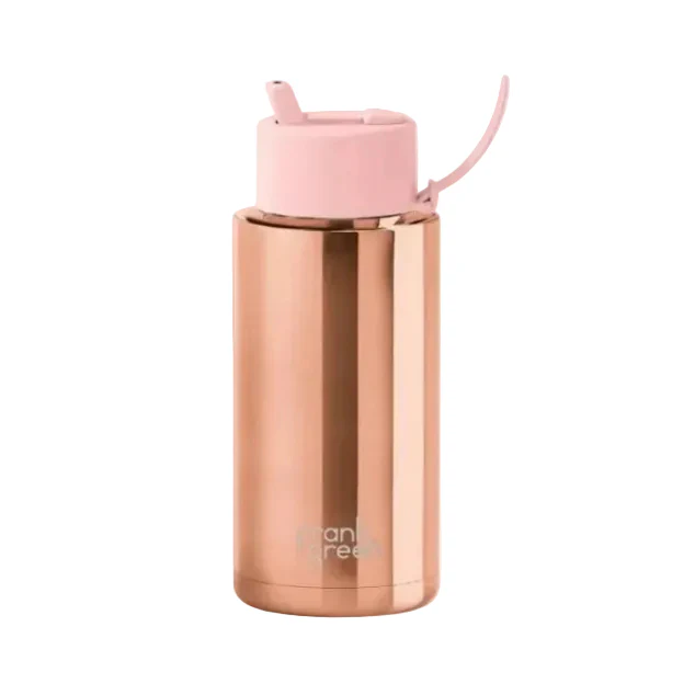 34oz Stainless Steel Ceramic Bottle with Straw - Image 15