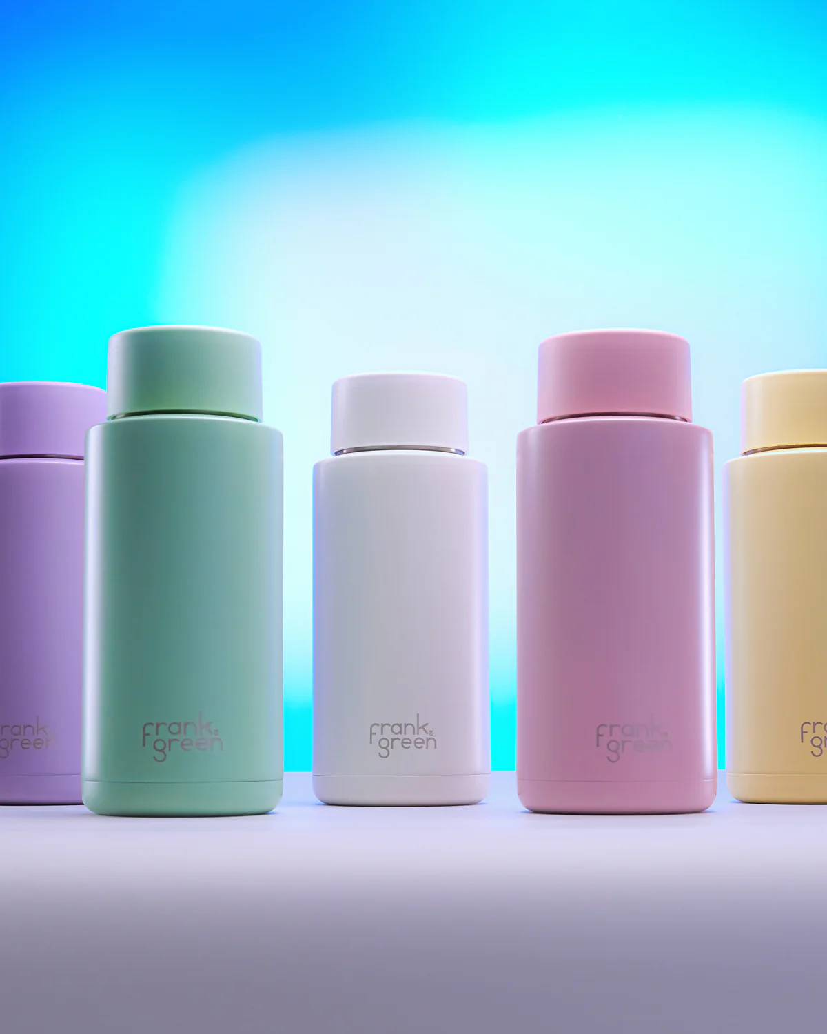 34oz Stainless Steel Ceramic Bottle with Straw - Image 2