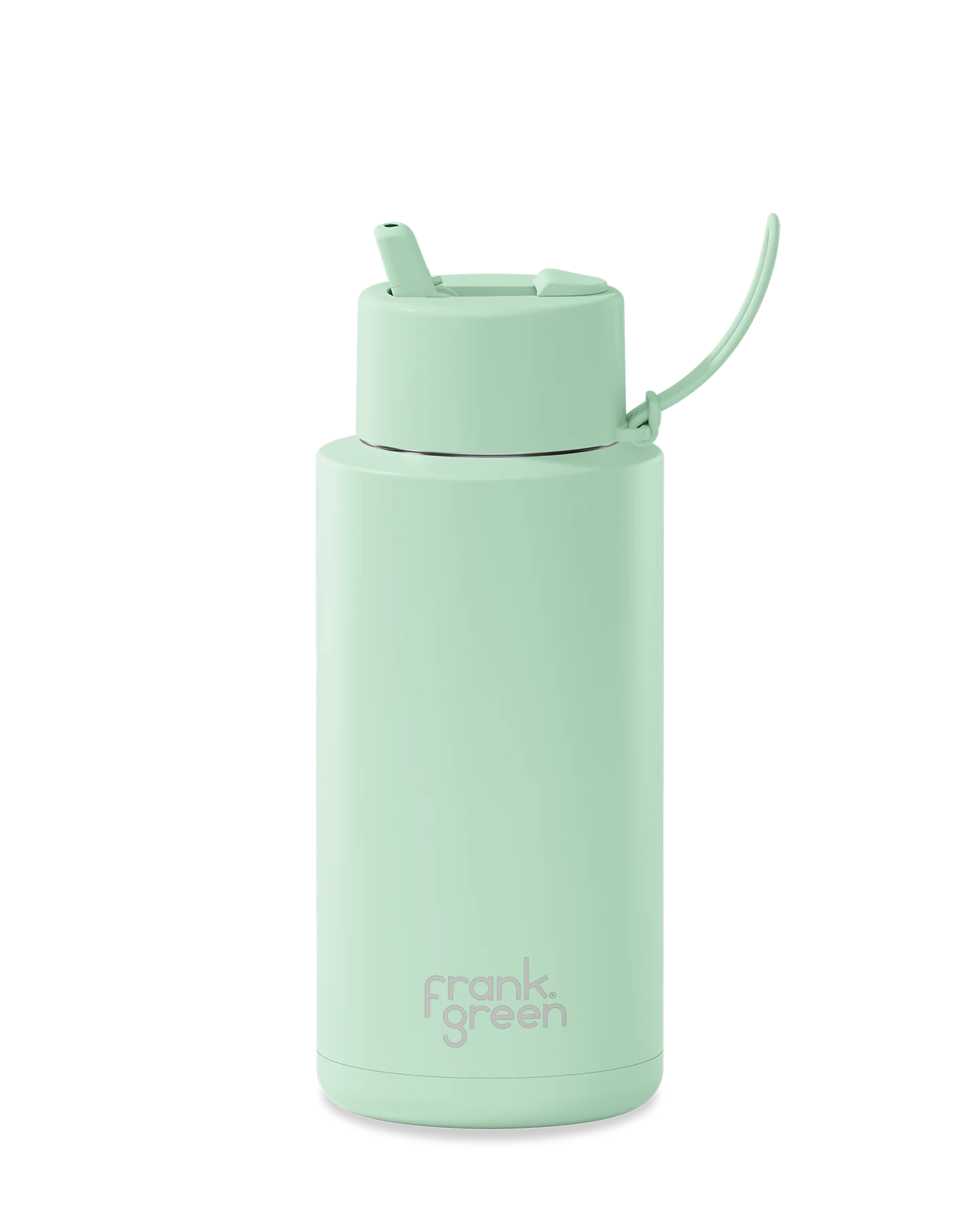 34oz Stainless Steel Ceramic Bottle with Straw - Image 8
