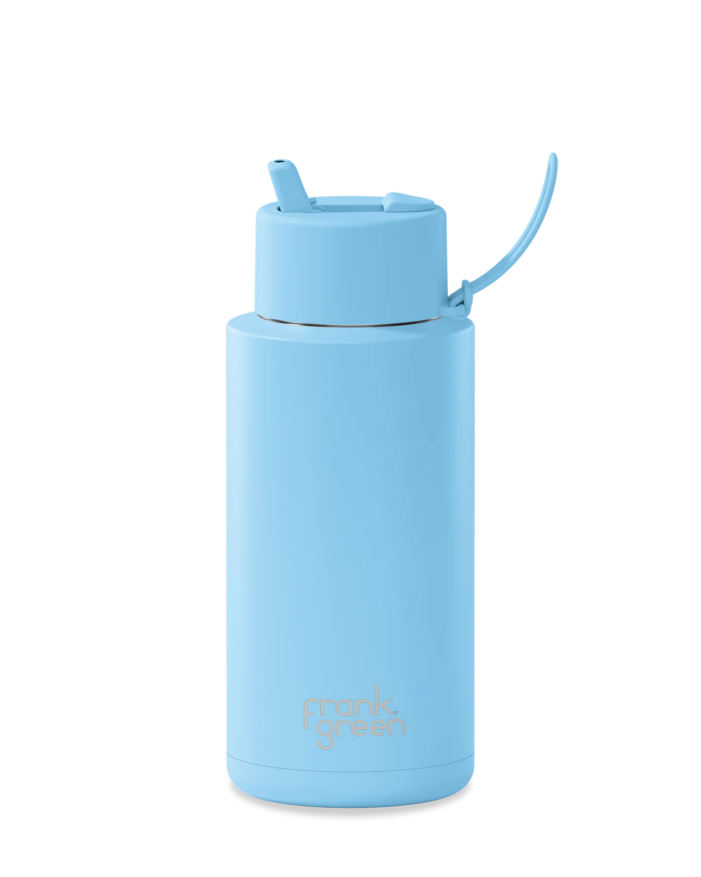 34oz Stainless Steel Ceramic Bottle with Straw - Image 9
