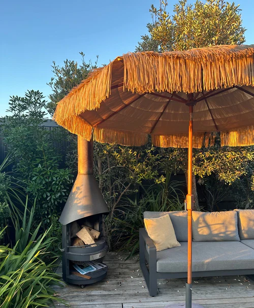 Hula Umbrella - Raffia Thatch - 275cm - Image 2