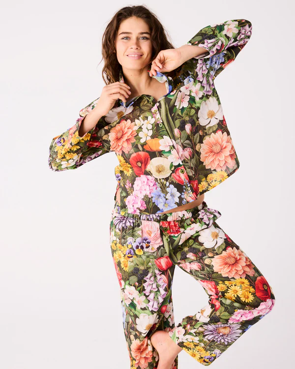 Cotton Pyjama Set - Cottage Garden Eden - Image 3