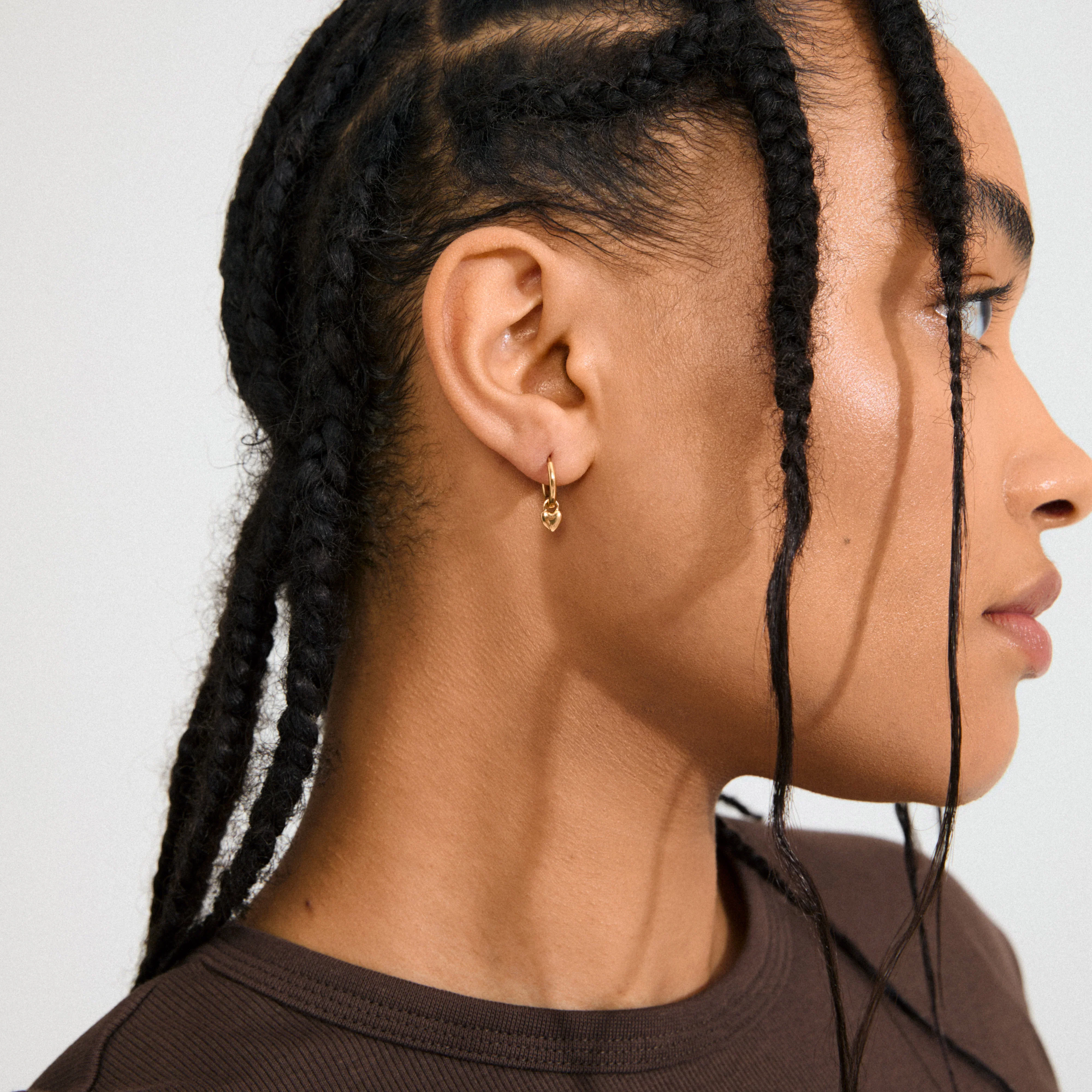 Alaia Hoop Earrings - Gold Plated - Image 2