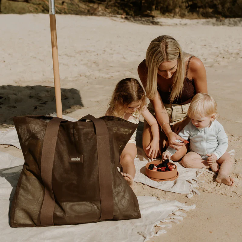 Beach Hauler - Mini Mesh Beach Bag - Espresso - Image 2