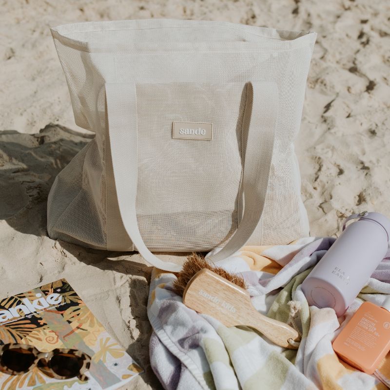 Beach Hauler - Mini Mesh Beach Bag - Sand - Image 2