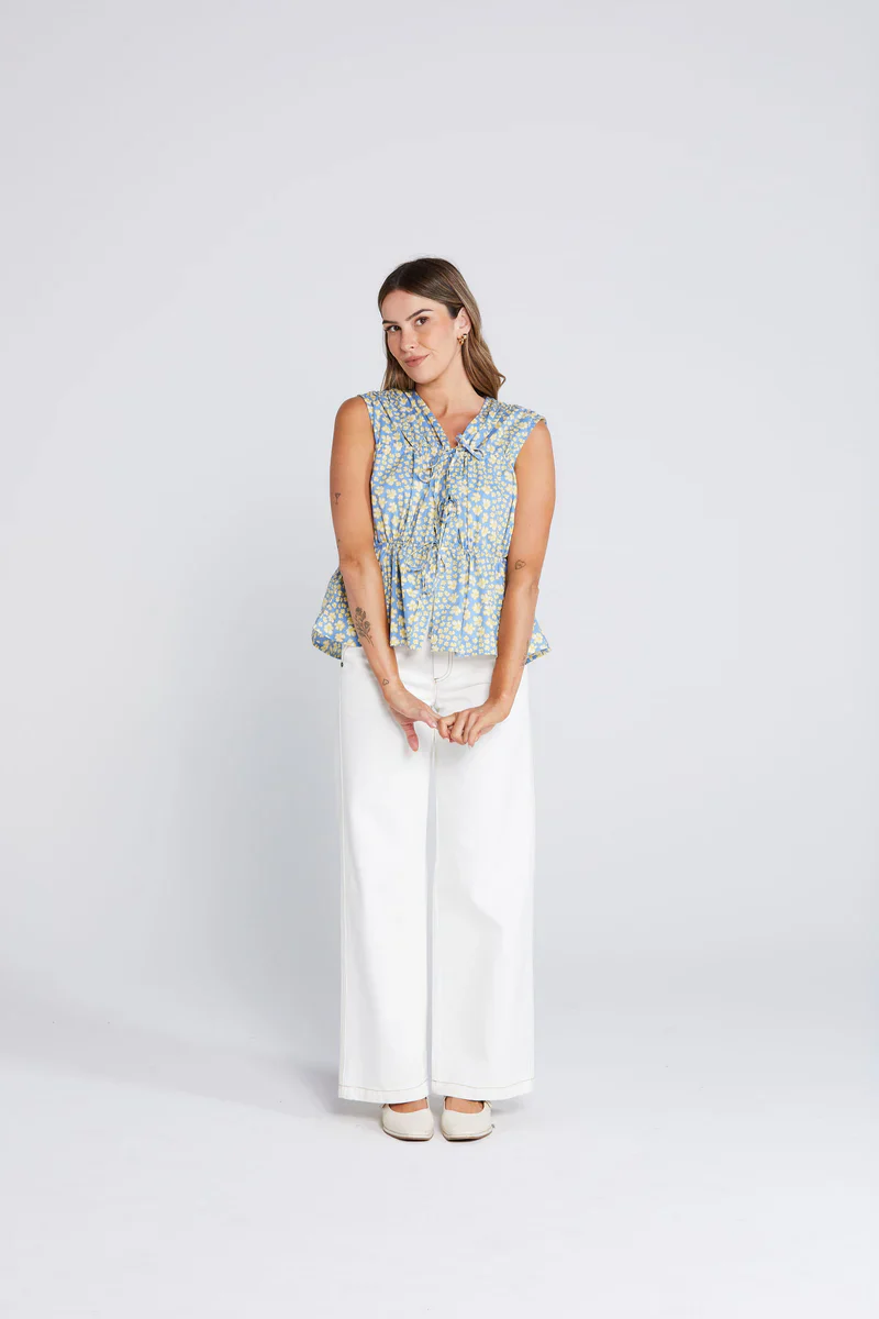 Belle Tie Top - Sky Garden - Image 3