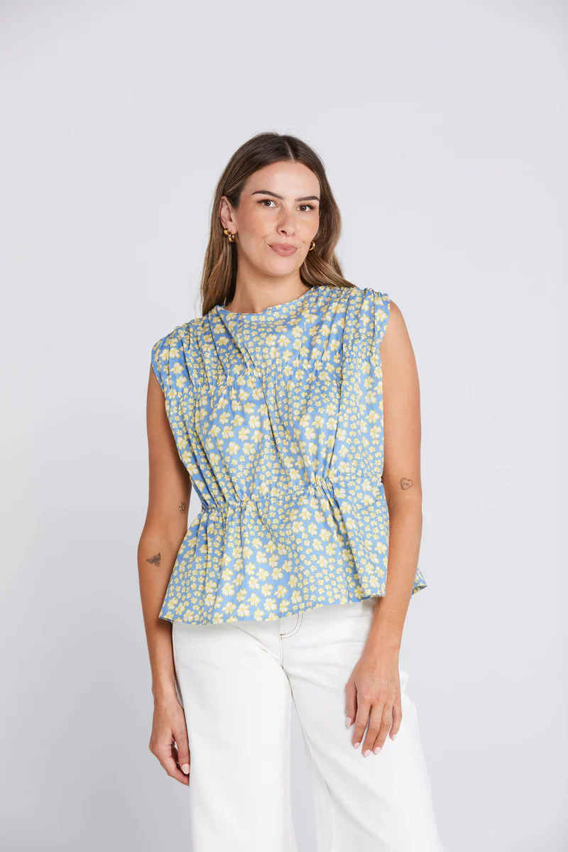 Belle Tie Top - Sky Garden - Image 4
