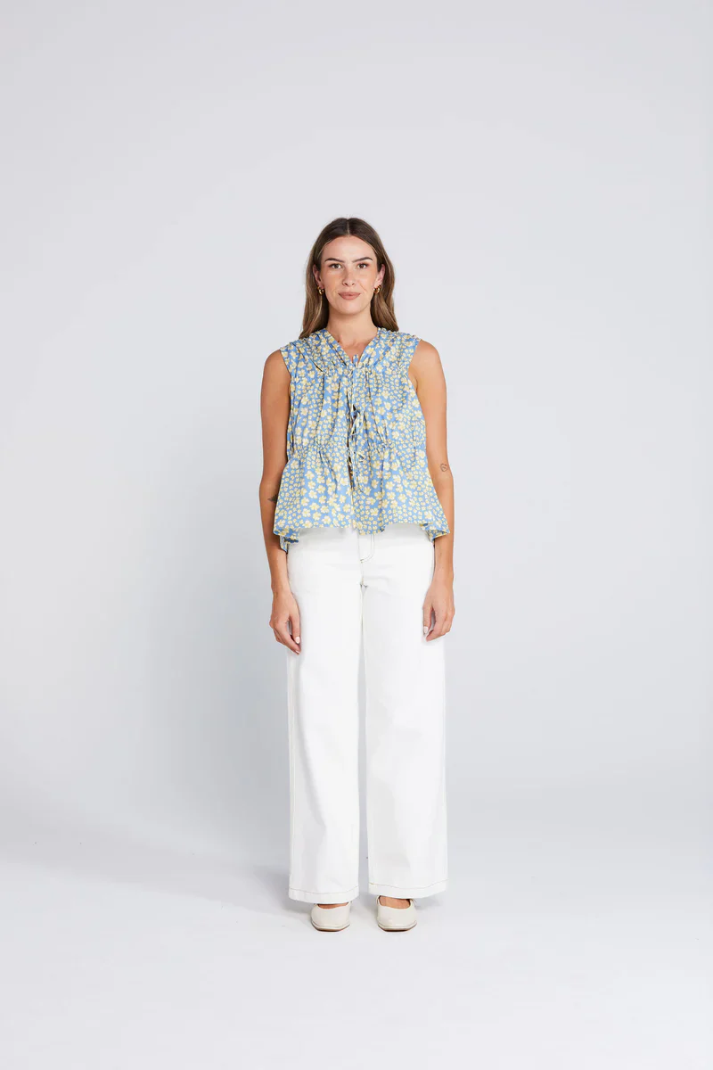 Belle Tie Top - Sky Garden - Image 5
