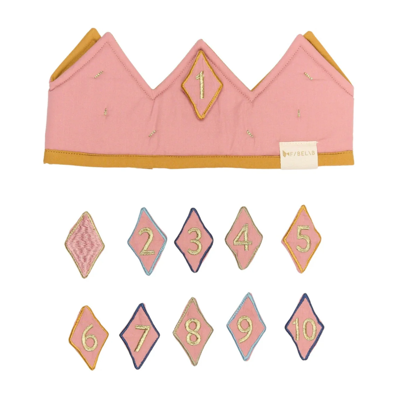 Birthday Crown with Numbers - Pink