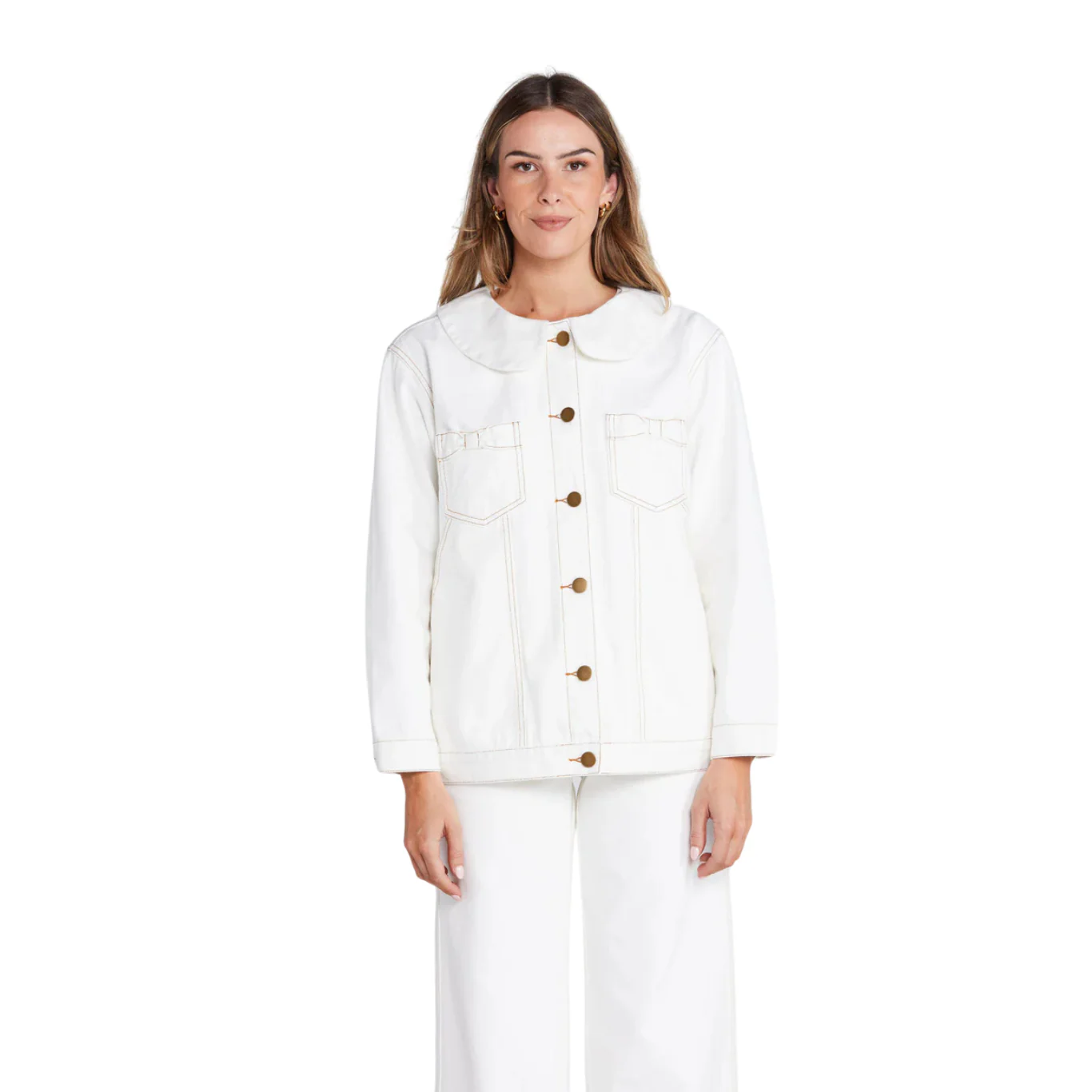 Bowtique Shacket - Off White