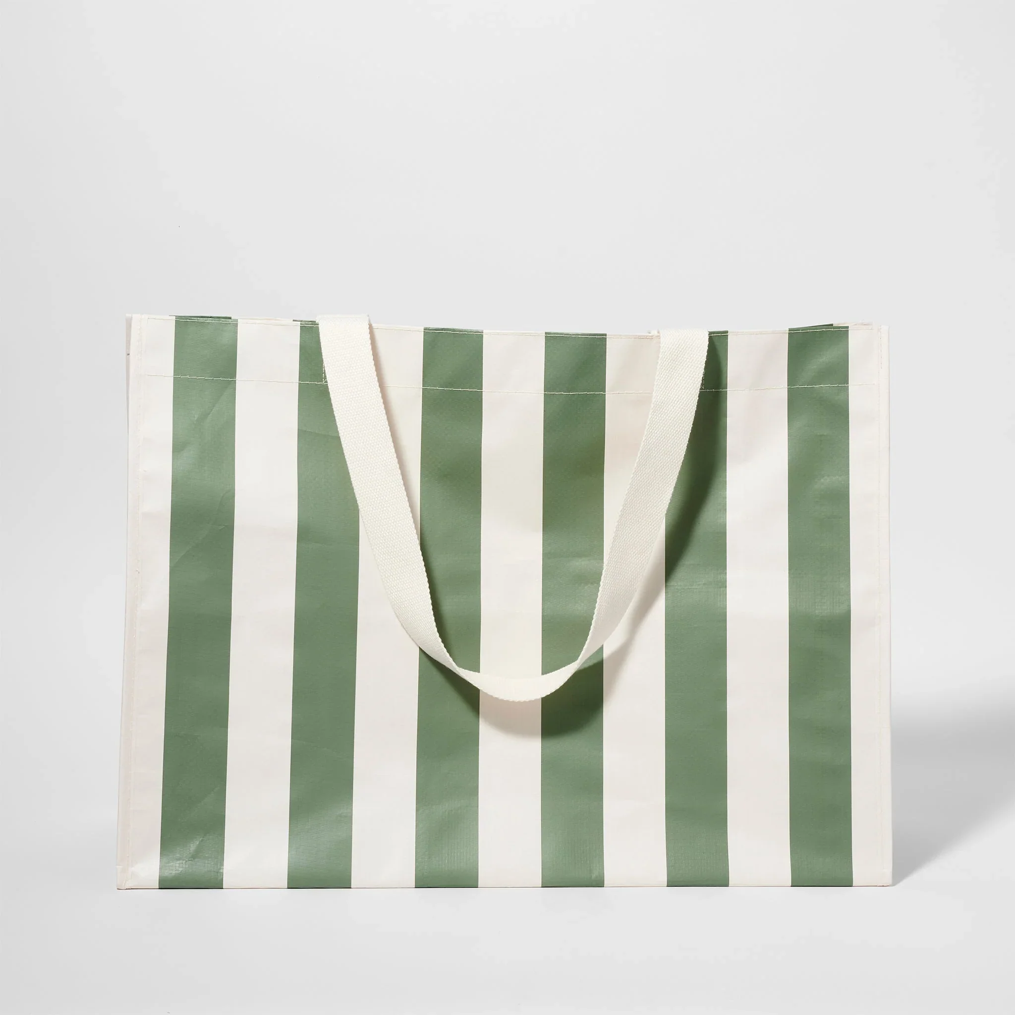 Carryall Beach Bag - Olive Stripe - Image 5