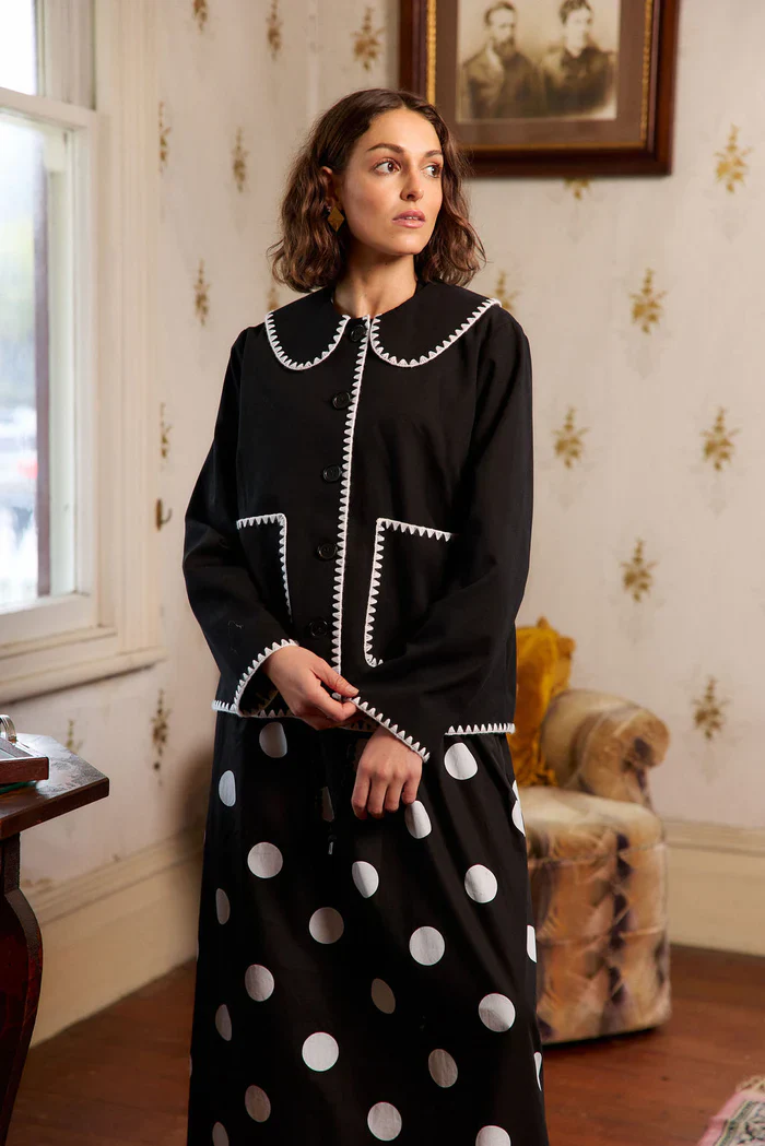 Stitchline Jacket - Black - Image 2