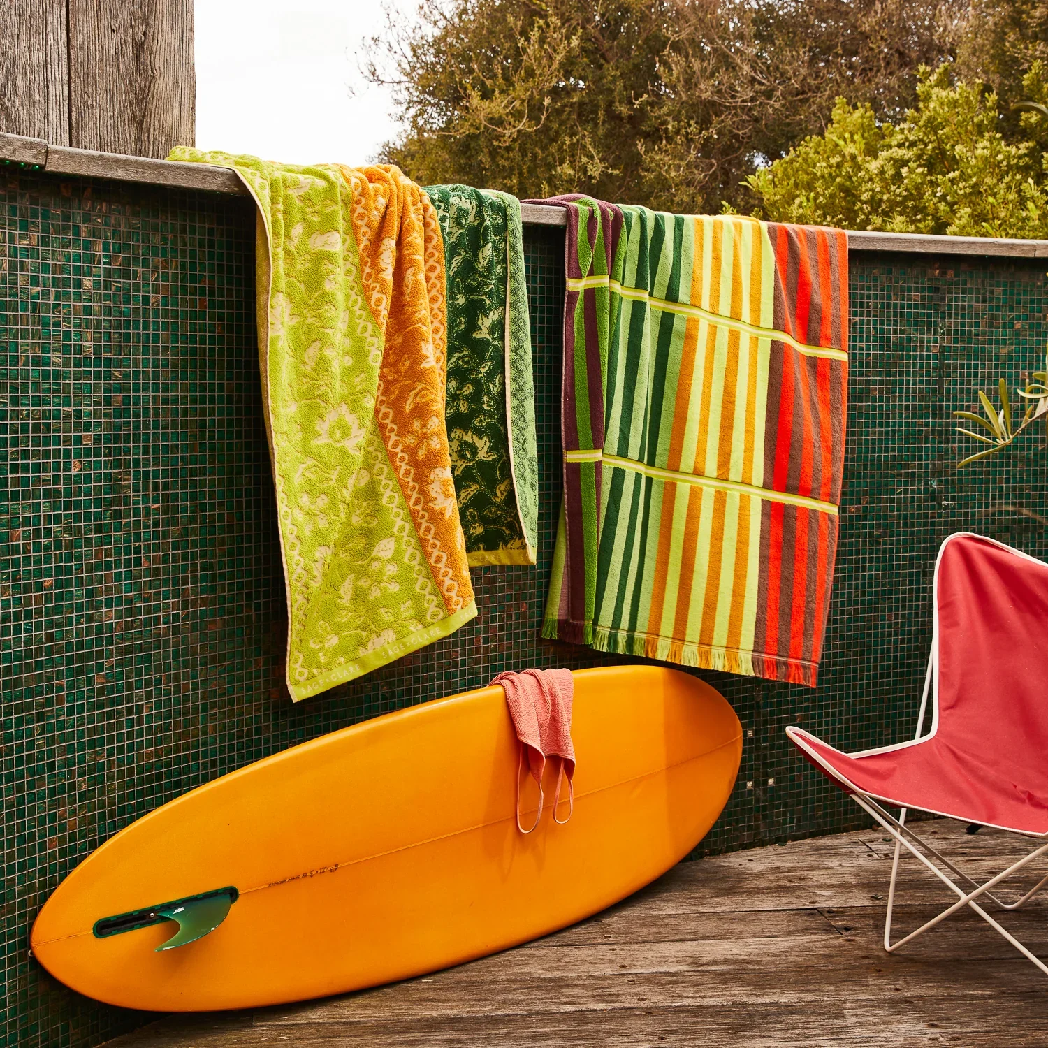 Chiara Bath Sheet - Zest - Image 3