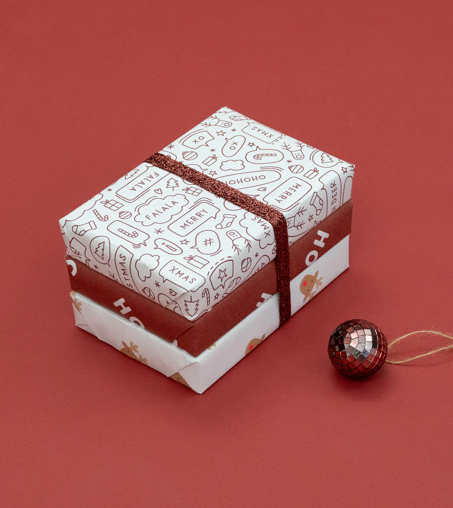 Christmas Gift Wrap Roll - Speech - Mulled Wine - Image 3