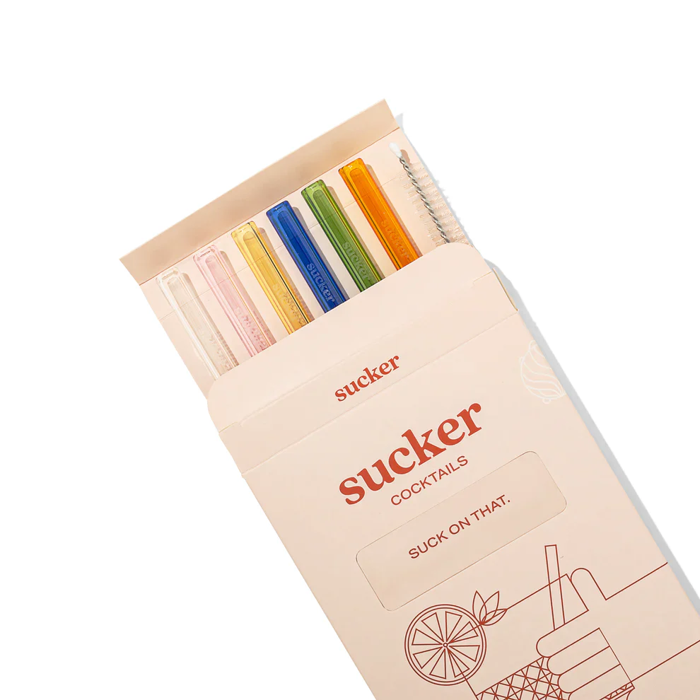 Cocktail Glass Drinking Straws - Multi-colour - Image 3