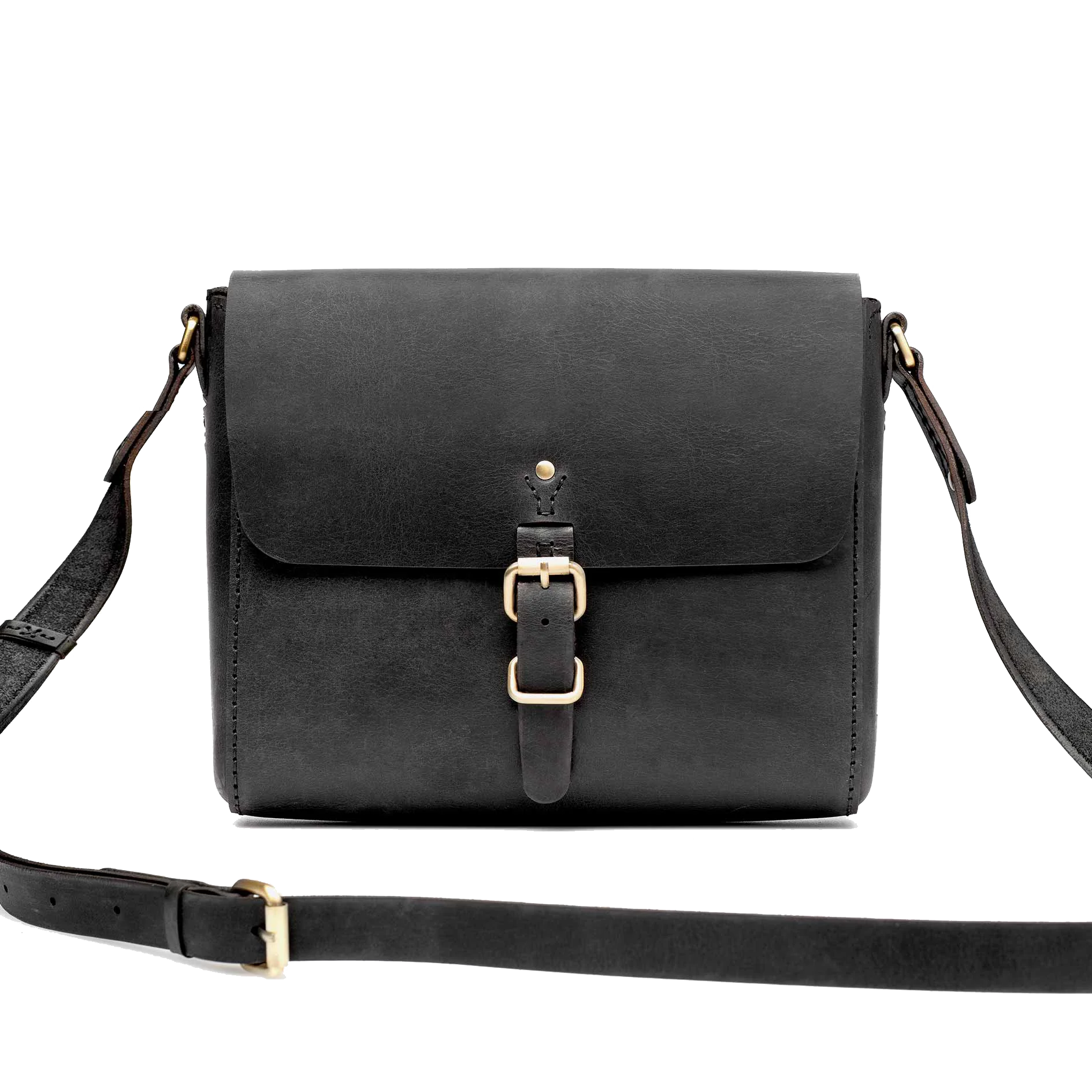 Companion Ethical Leather Satchel - Black - Image 6