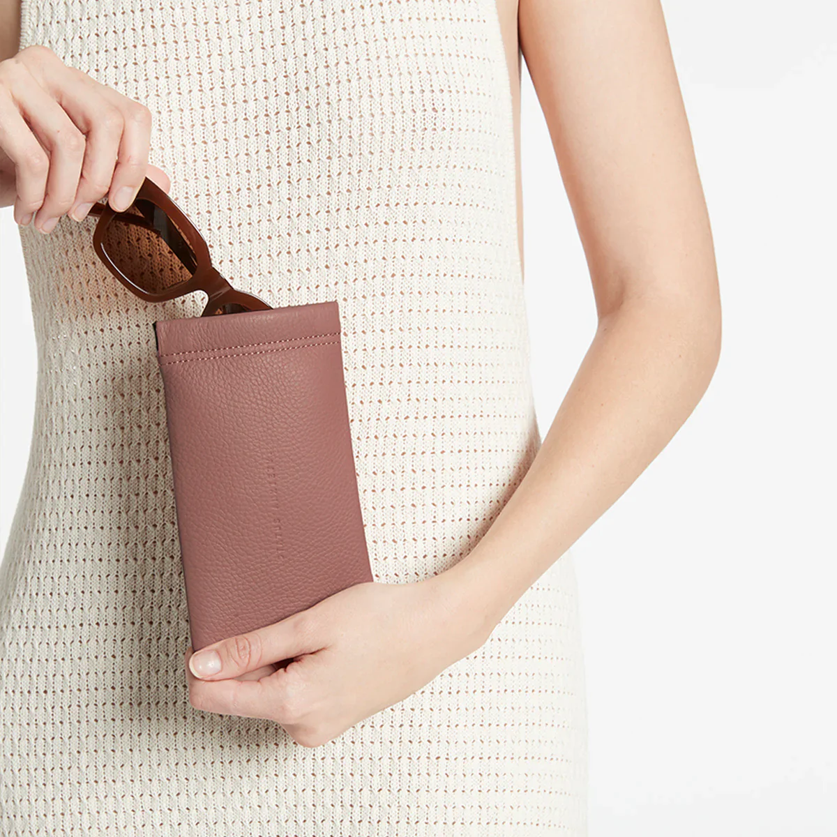 Keepsake Sunglasses Case - Dusty Rose - Image 2