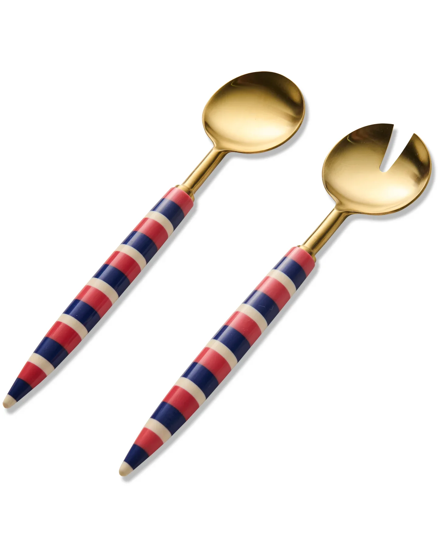 Brasserie Salad Servers - Crete Stripe