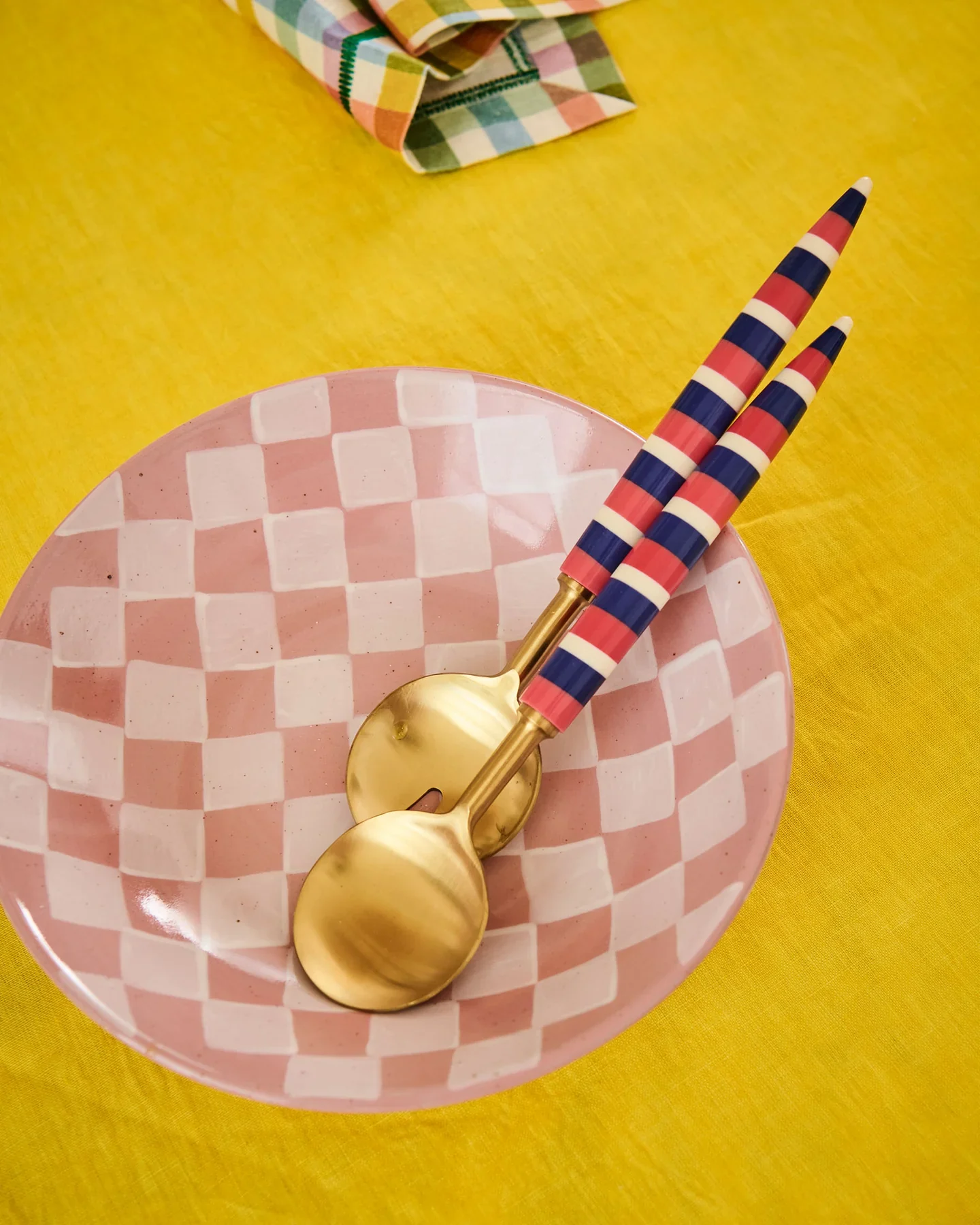 Brasserie Salad Servers - Crete Stripe - Image 5