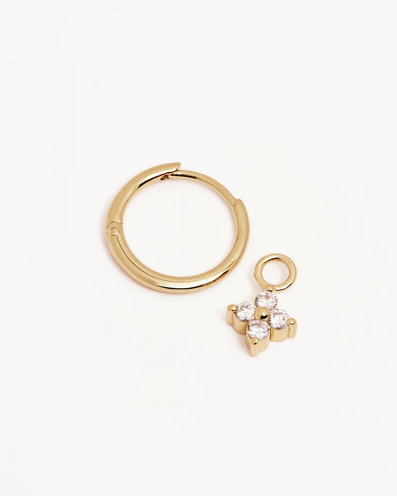 Crystal Bloom Hoops - Image 4