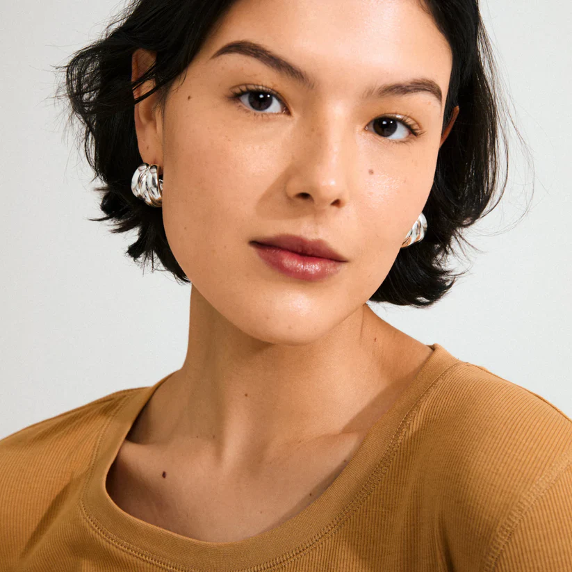 Damian Earrings - Silver Plated - Image 2