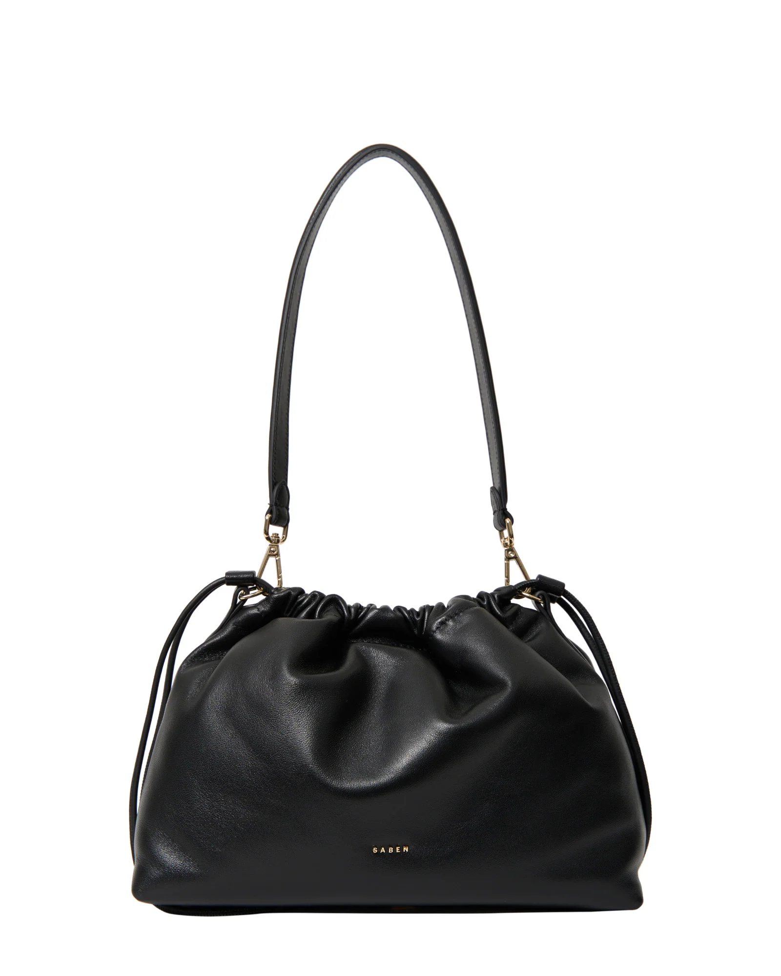 Ellis Shoulder Bag - Black Softie - Image 6