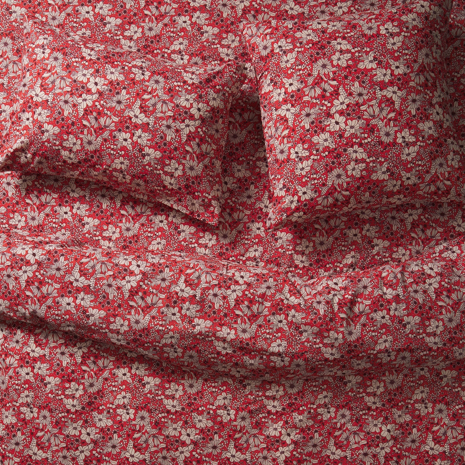 Evette Cotton Sheet - Scarlet - Image 2