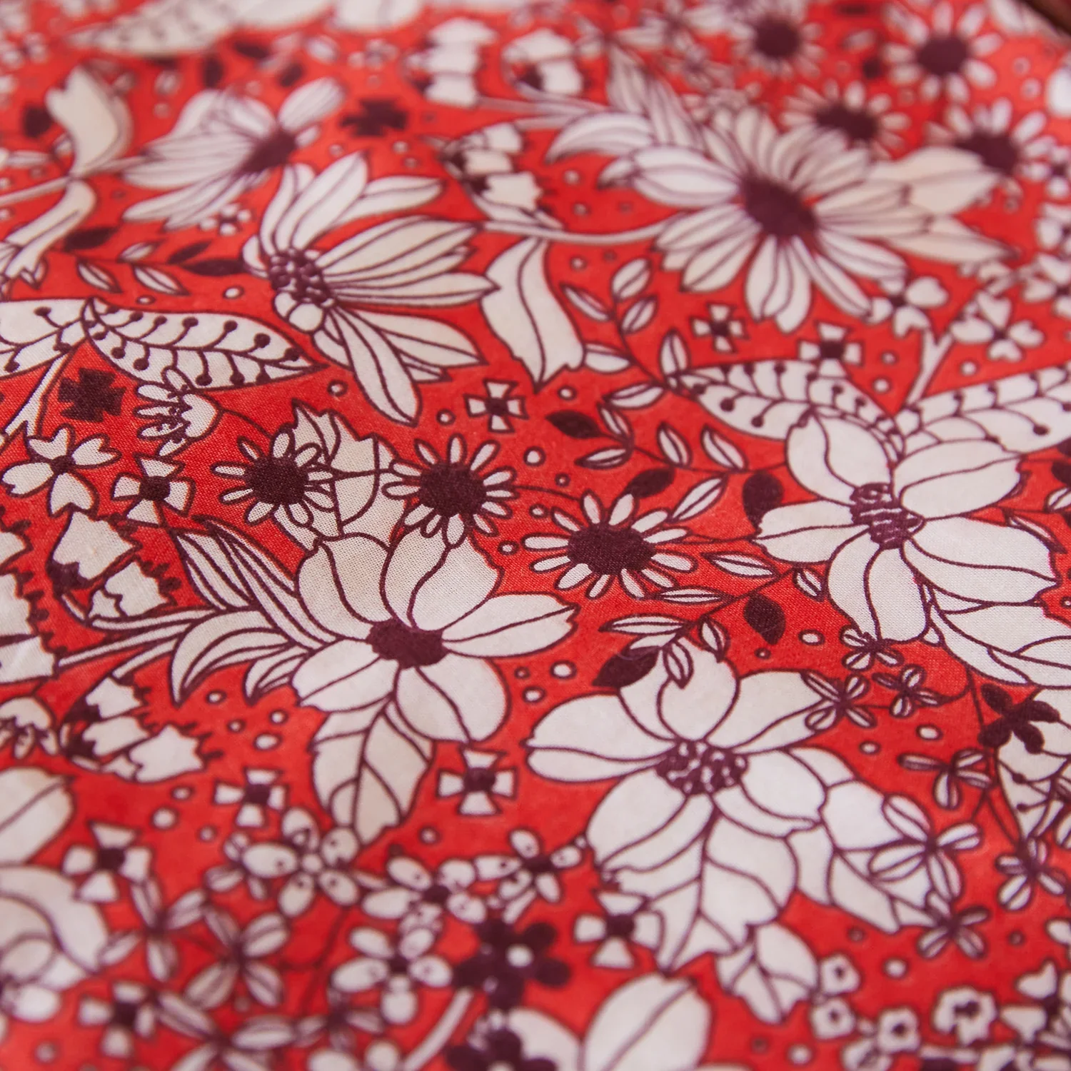 Evette Cotton Sheet - Scarlet - Image 4