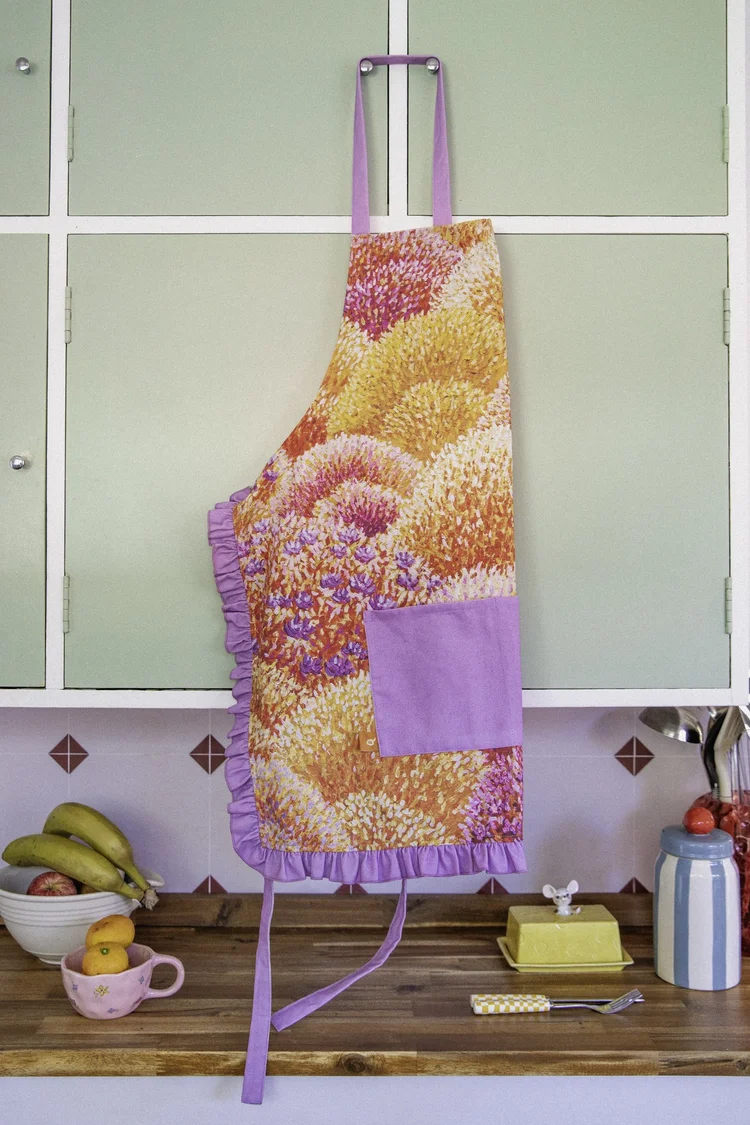 Feastware Apron - Lilac/Orange - Image 2