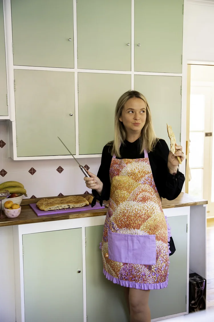 Feastware Apron - Lilac/Orange - Image 4