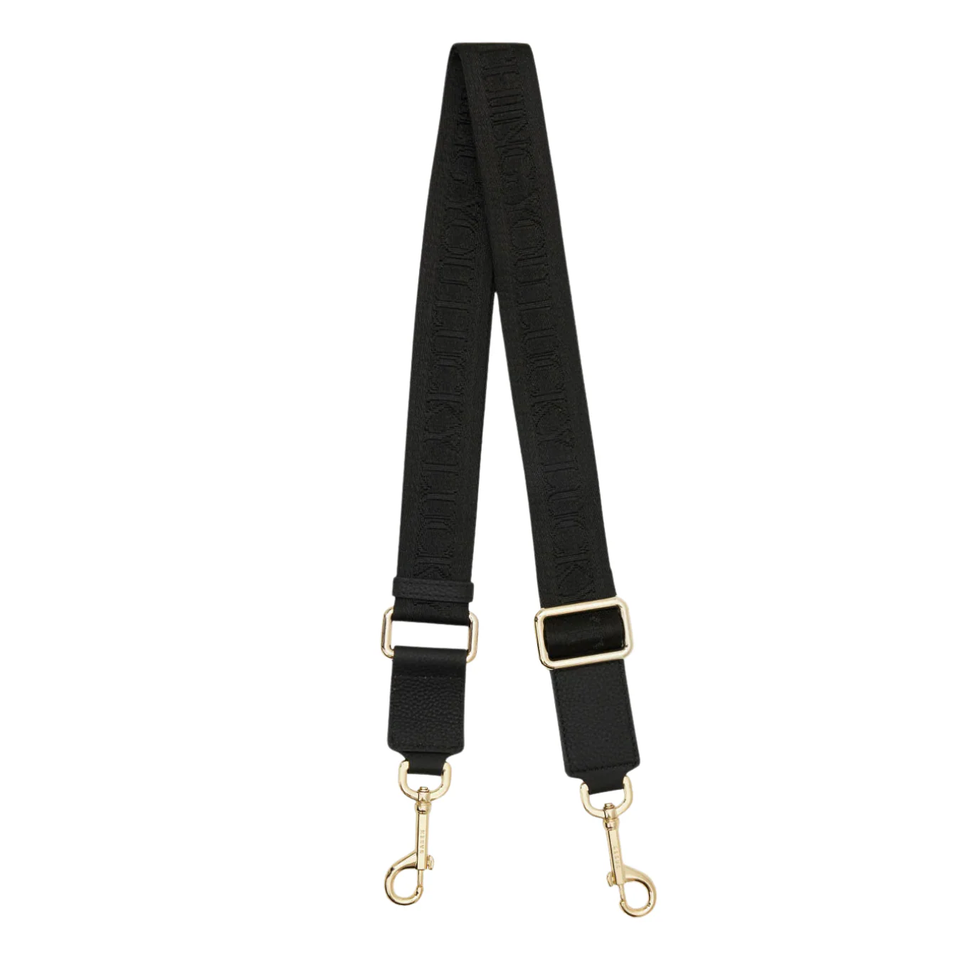 Feature Strap Webbing - Black Lucky