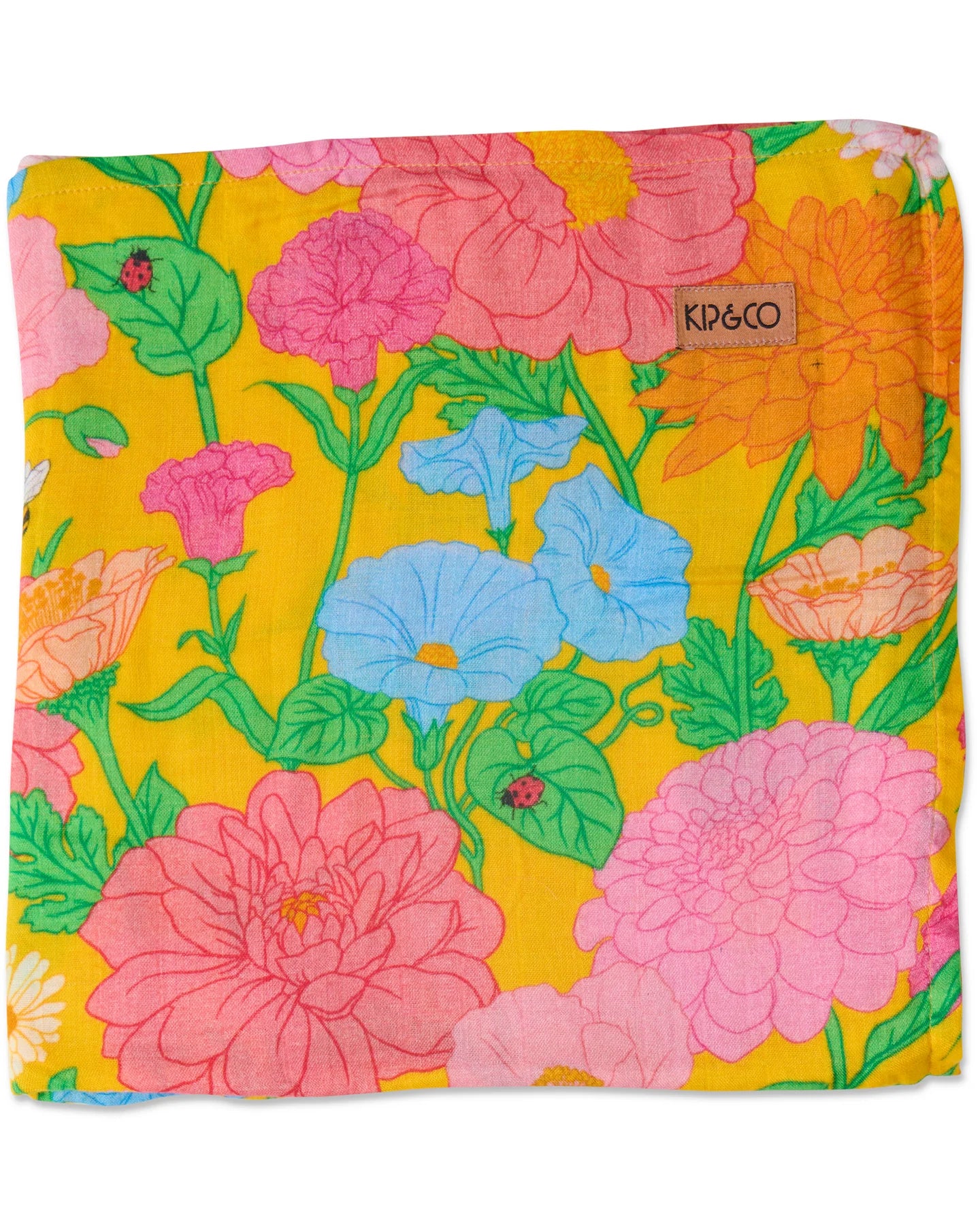 Bamboo Swaddle - Follow The Sun Yellow - Image 6