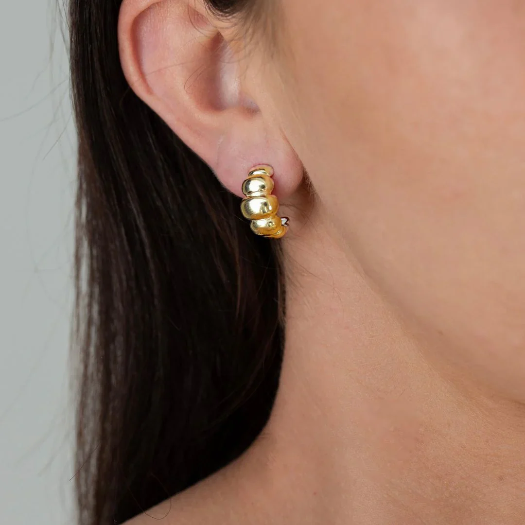 Frankie Earrings - Gold - Image 2