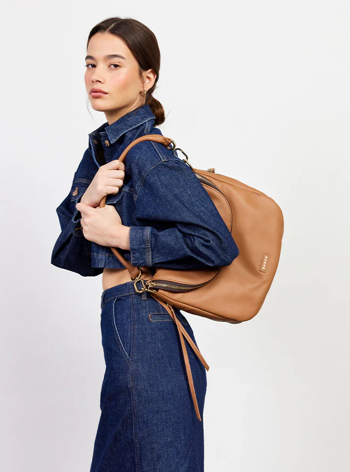 Frankie Shoulder Bag - Toffee - Image 6