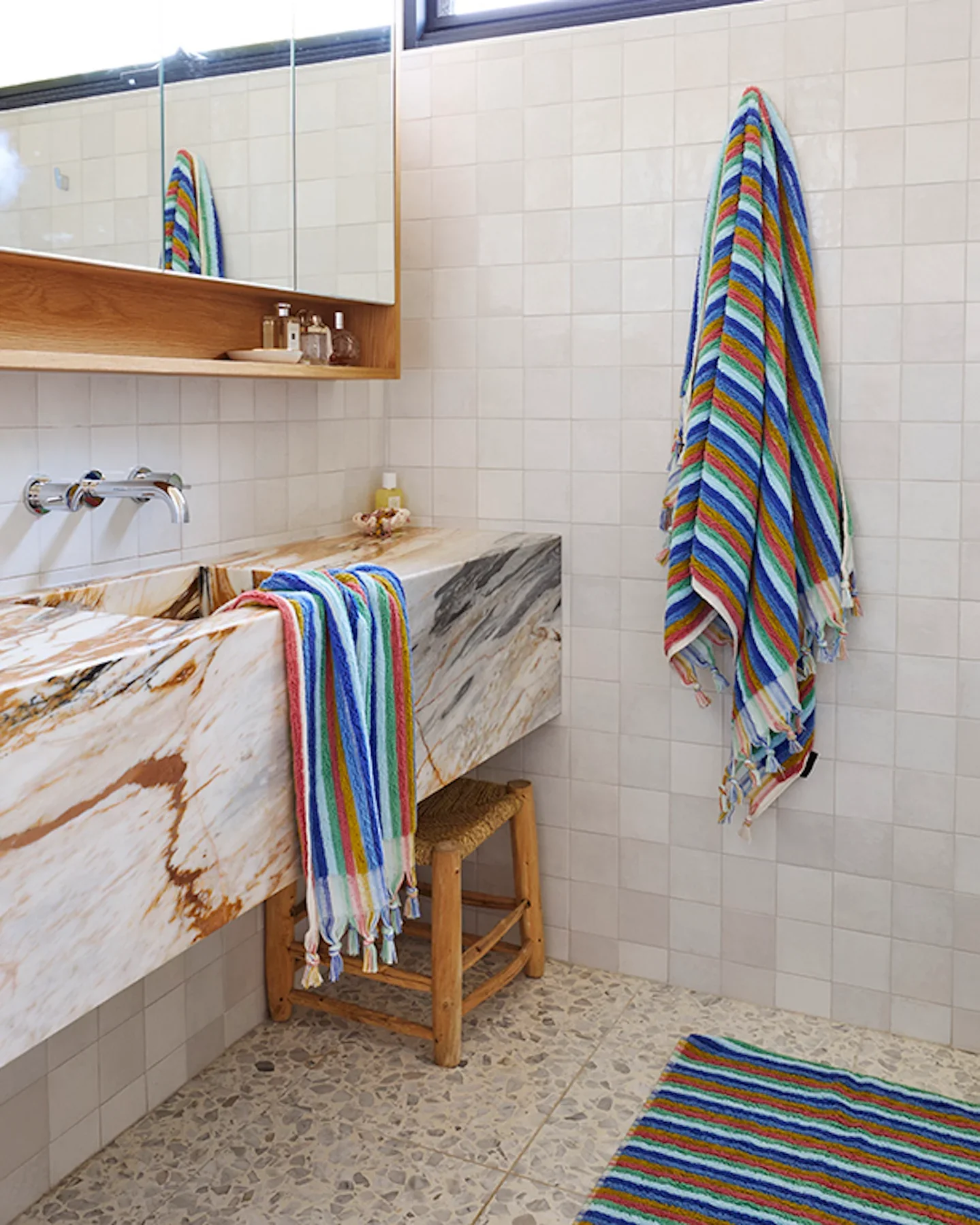 Turkish Bath Towel - Madeira Stripe - Image 3