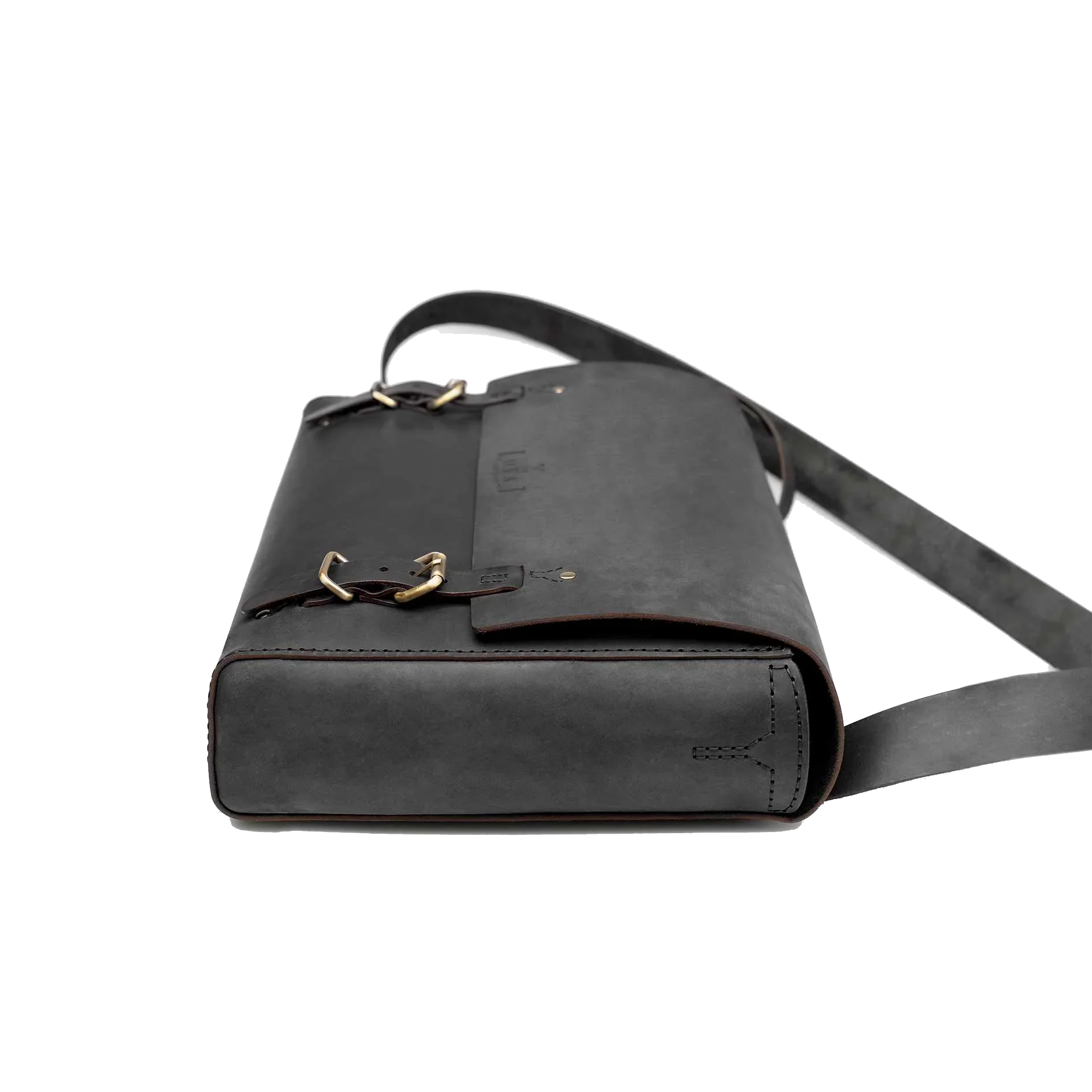 Goodstead Ethical Leather Satchel - Black - Image 3