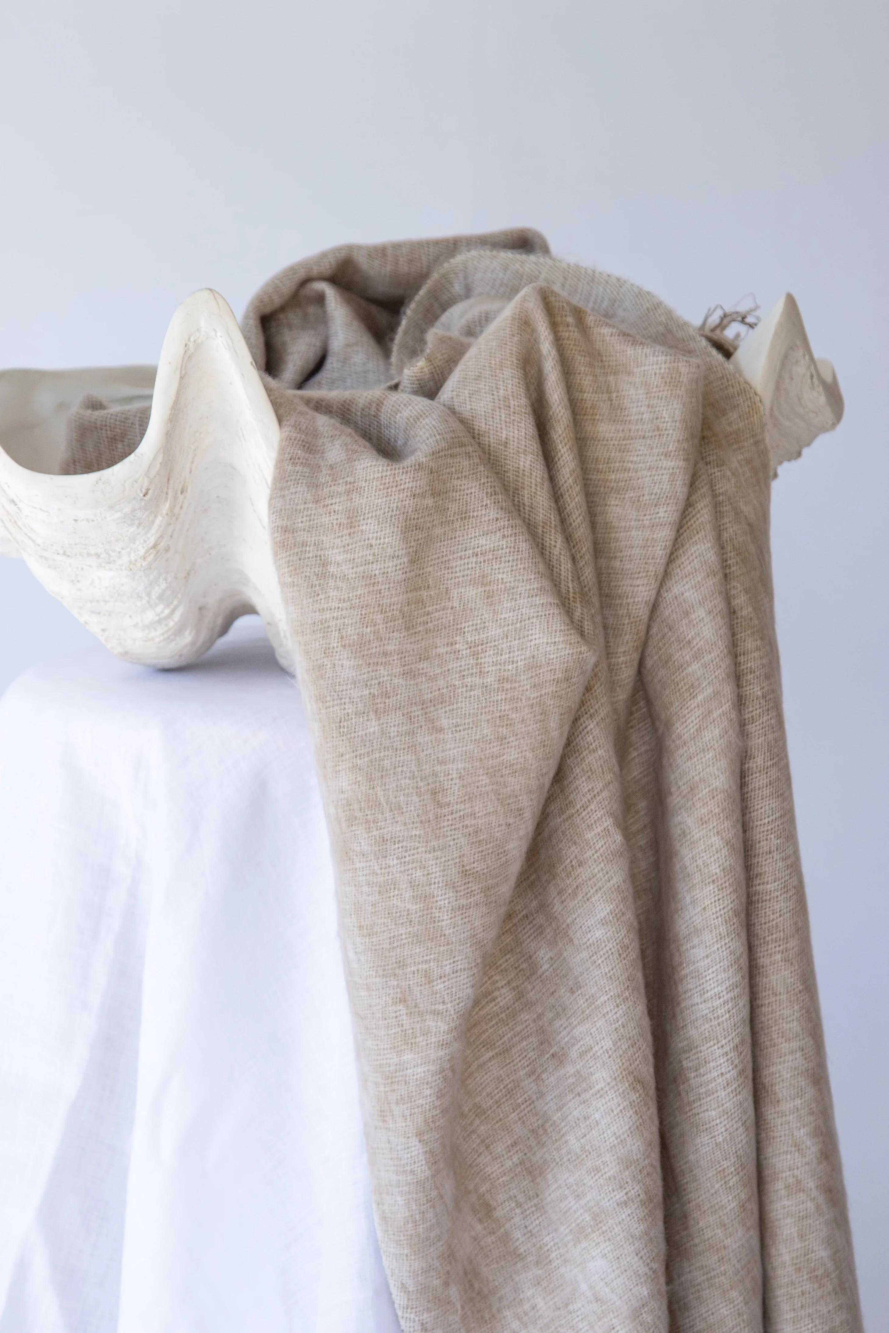 Hand Woven Scarf - Hazelnut - Image 4