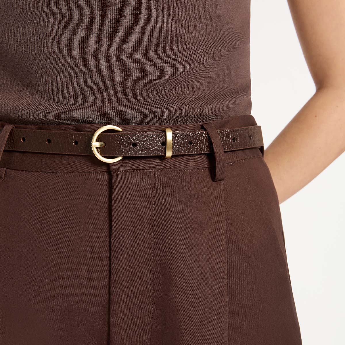 Happens All The Time Belt - Choc/Gold - Image 3