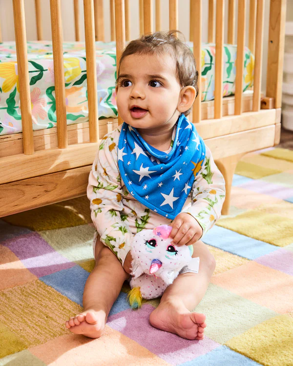 Organic Cotton Dribble Bib Set - Happy Stars - Image 3