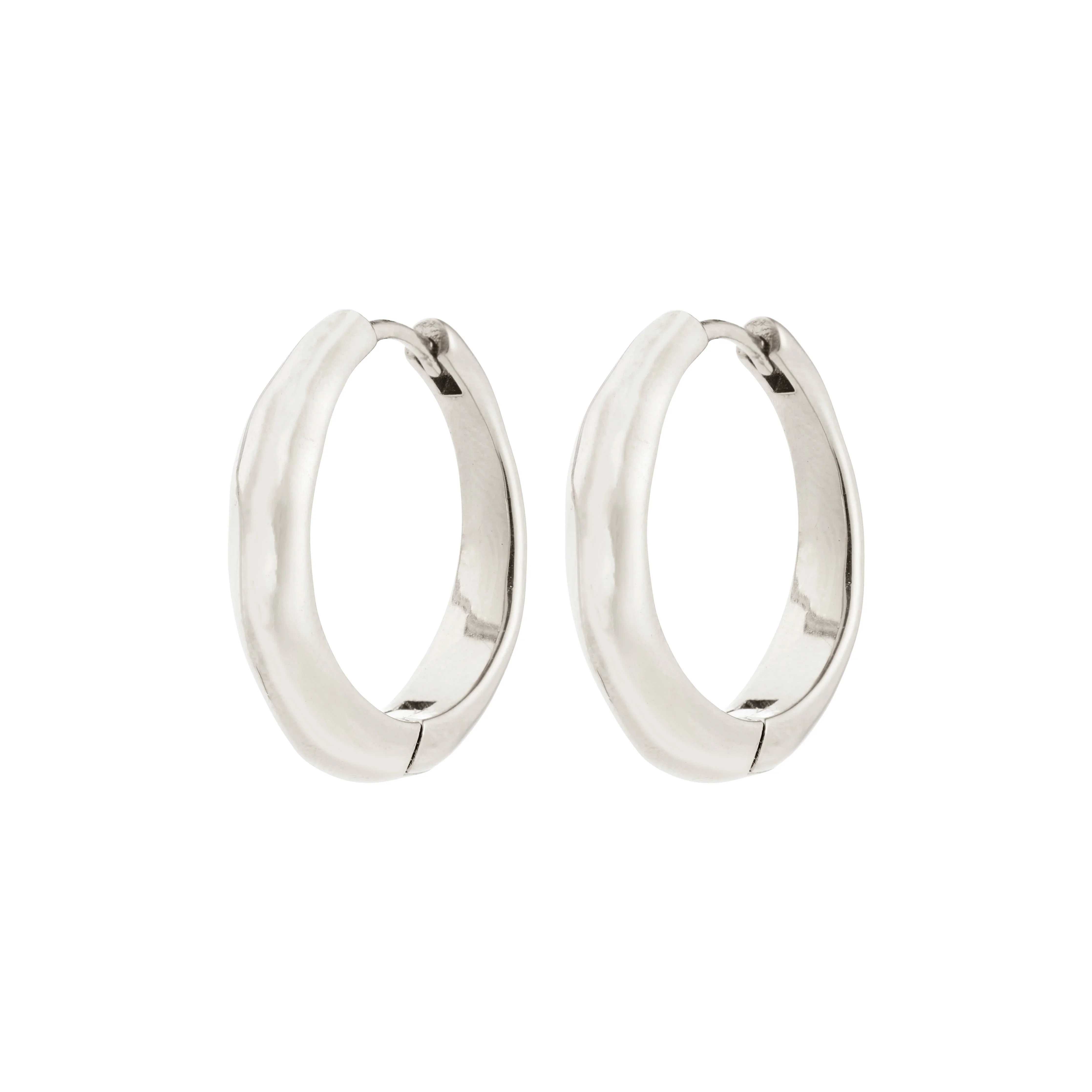 Harrison Hoop Earrings - Silver Plated
