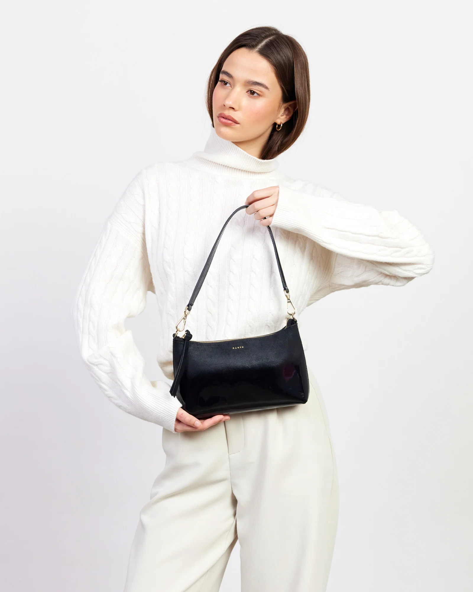 Haven Shoulder Bag - Black Dipped - Image 5