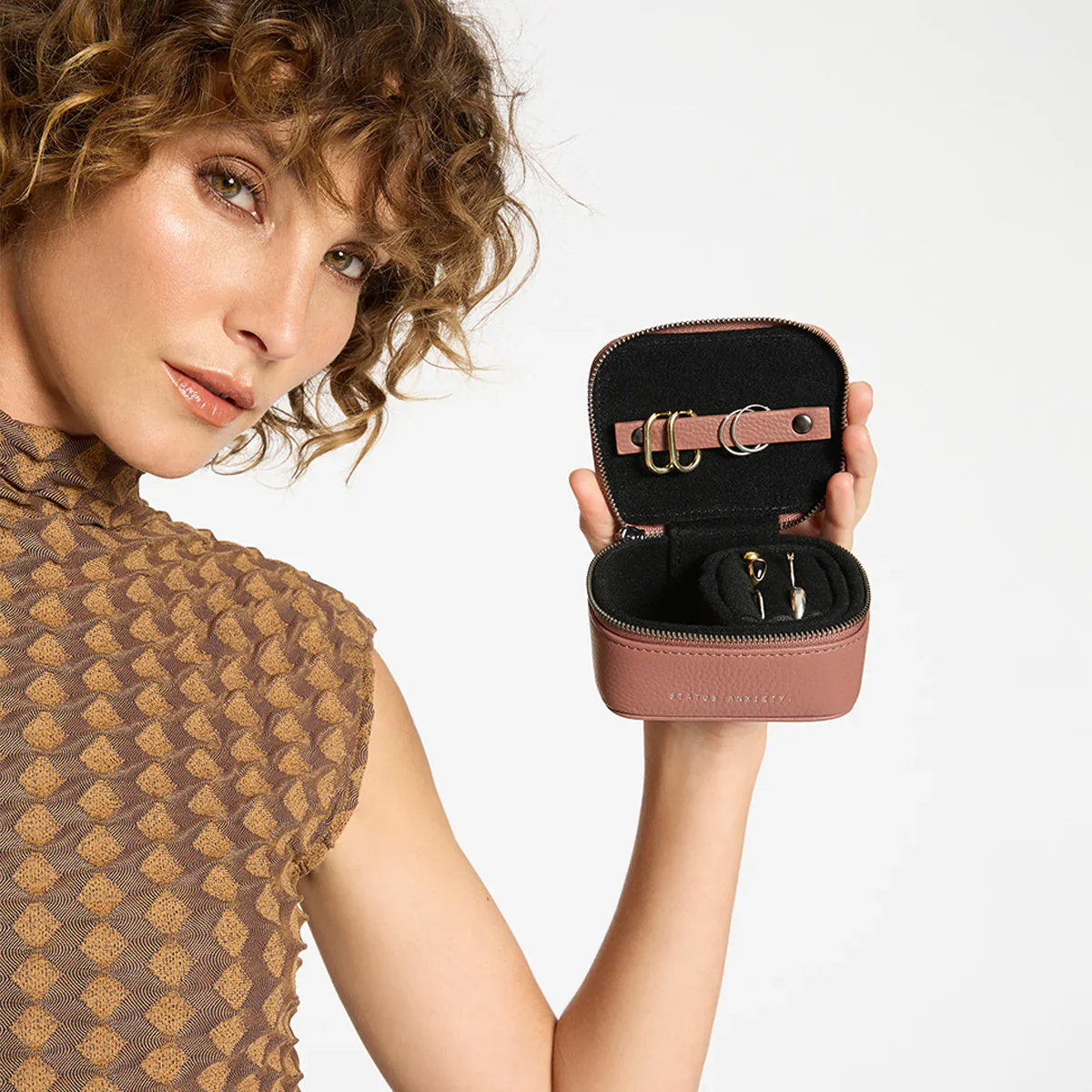Heartbreaker Jewellery Case - Dusty Rose - Image 2