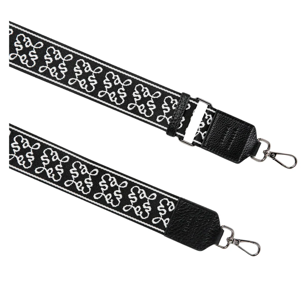Jacquard Webbed Strap - Black - Image 2