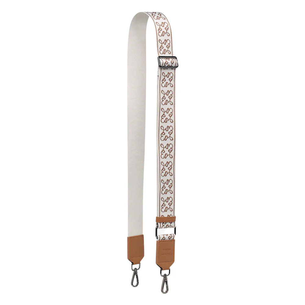 Jacquard Webbed Strap - Camel