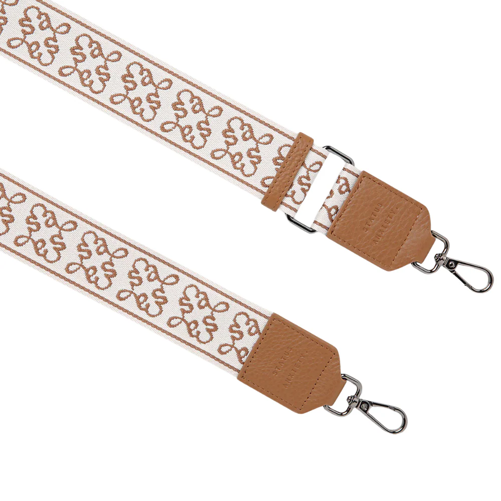 Jacquard Webbed Strap - Camel - Image 2