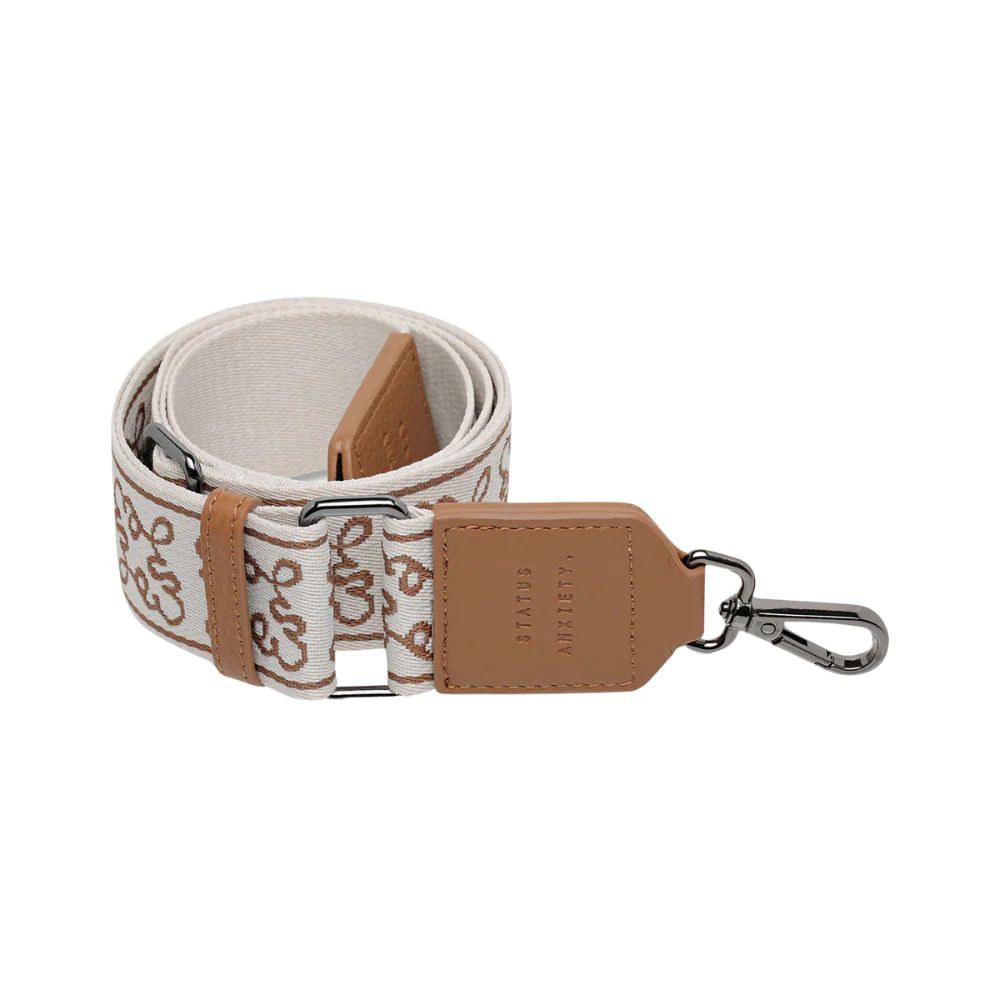 Jacquard Webbed Strap - Camel - Image 3