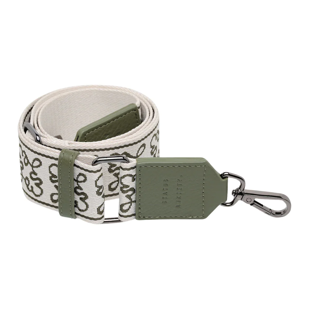 Jacquard Webbed Strap - Khaki - Image 3