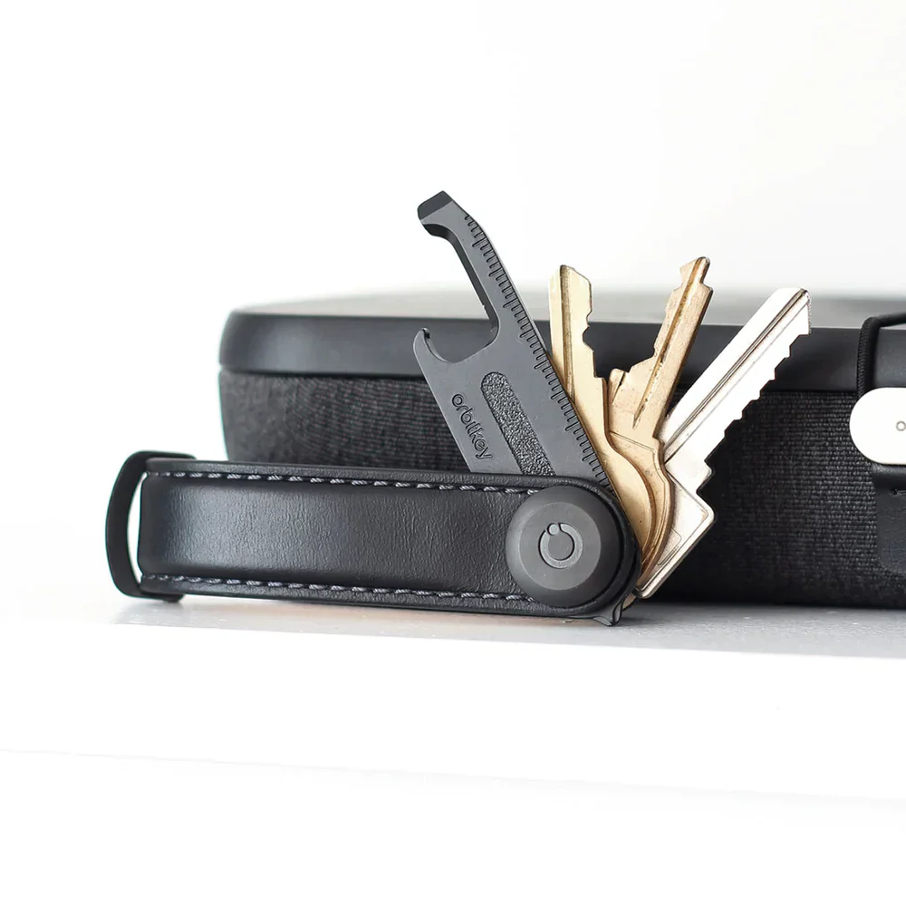 Key Organiser Leather - Saffiano Liquorice Black - Image 4